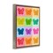 Stupell Industries Candy Butterfly Rainbow Floating Frame, design by LISH Creative